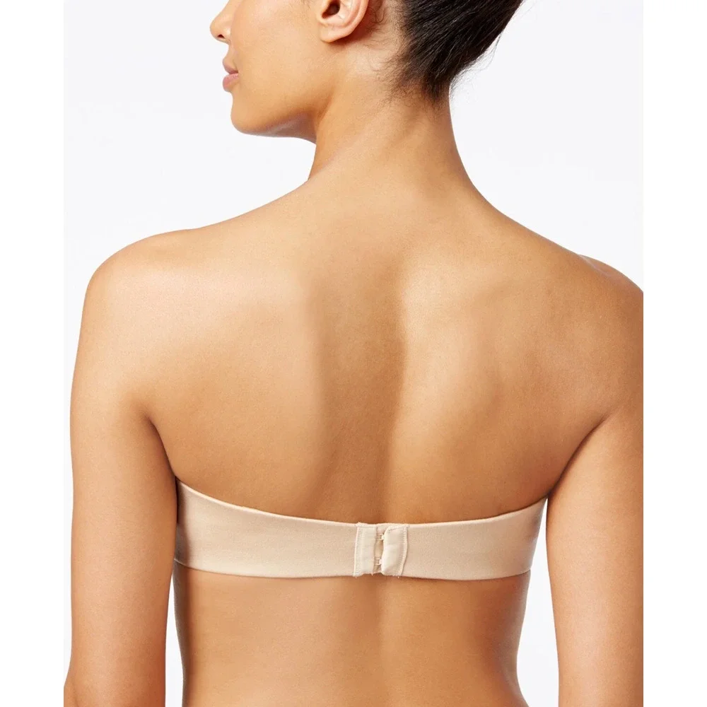 MAIDENFORM Women's 36C Strapless Shaping Custom Lift Underwire Bra Biege 09417